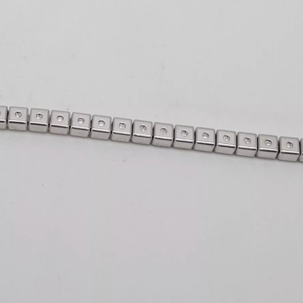 CHOPARD SIGNED 5MM WHITE GOLD BRACELET - Picture 5 of 6